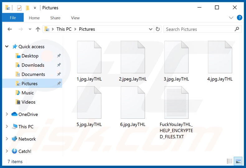 Files encrypted by JayTHL