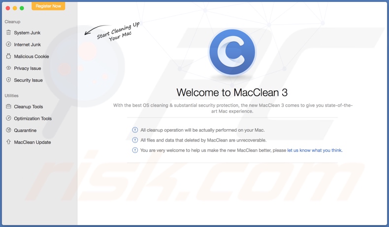 MacClean potentially unwanted application