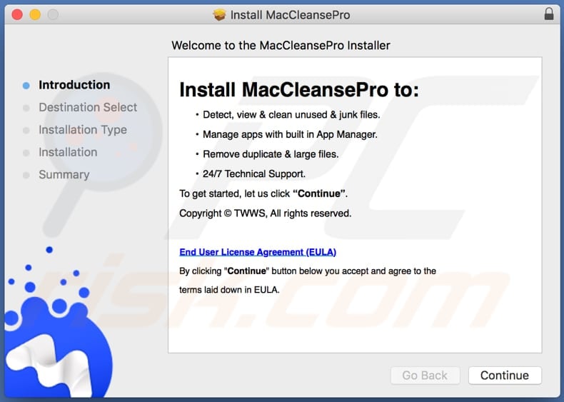 MacCleansePro installation setup