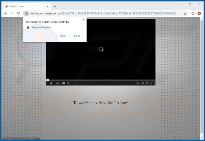 notification-centar[.]com pop-up redirects