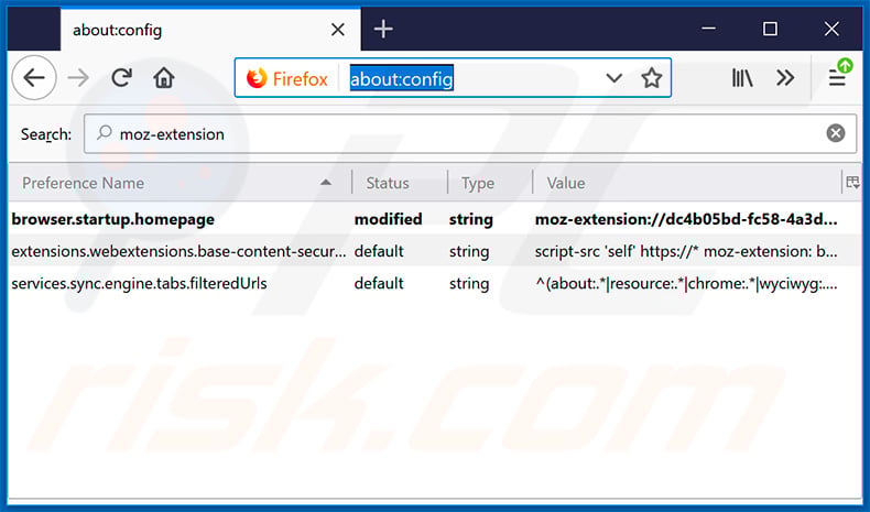 Removing search.mysearch.com from Mozilla Firefox default search engine