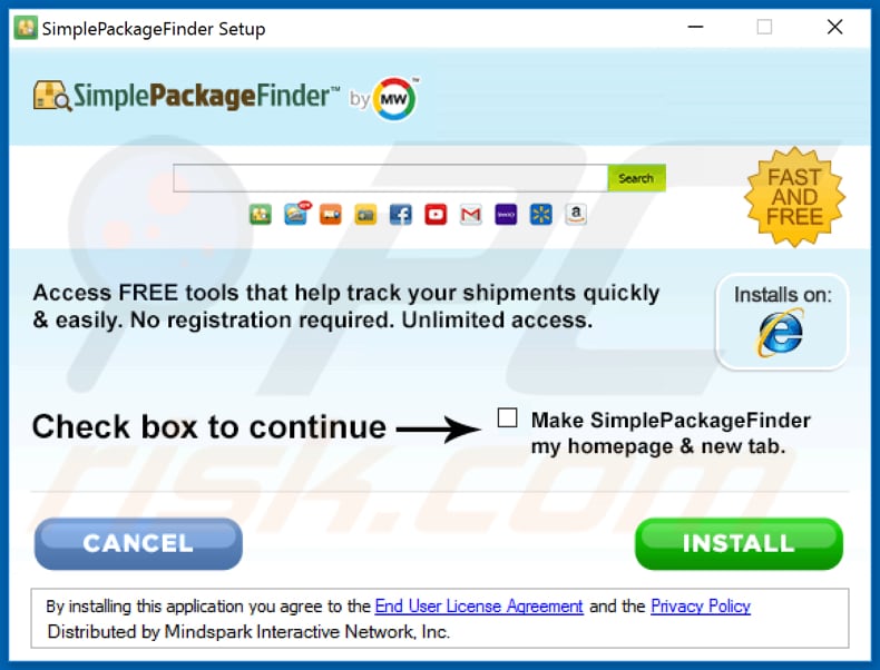 SimplePackageFinder installation setup