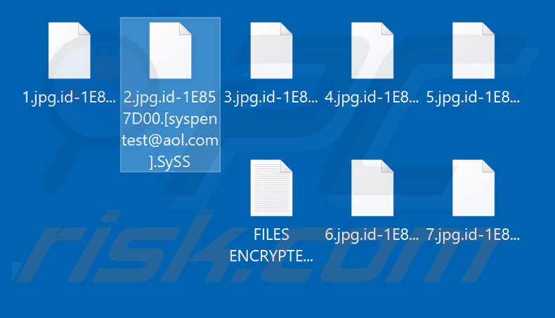 Files encrypted by SySS