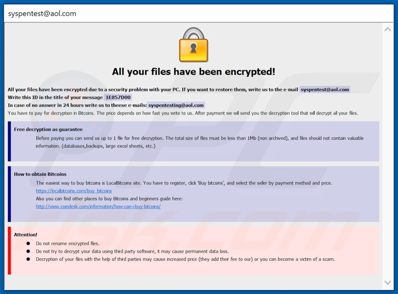 SySS decrypt instructions