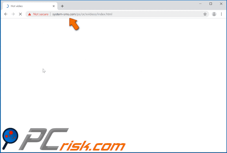 system-sms[.]com website appearance (GIF)