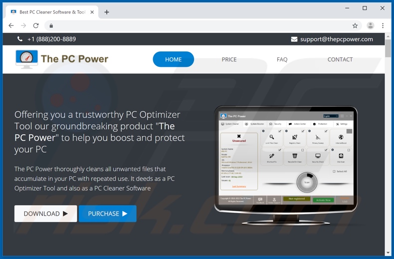 The PC Power application