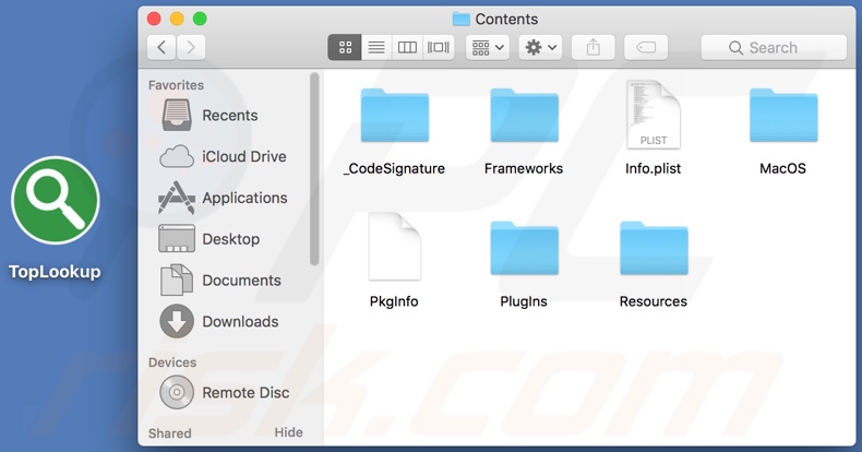 TopLookup install folder