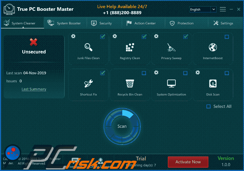 True PC Booster Master application
