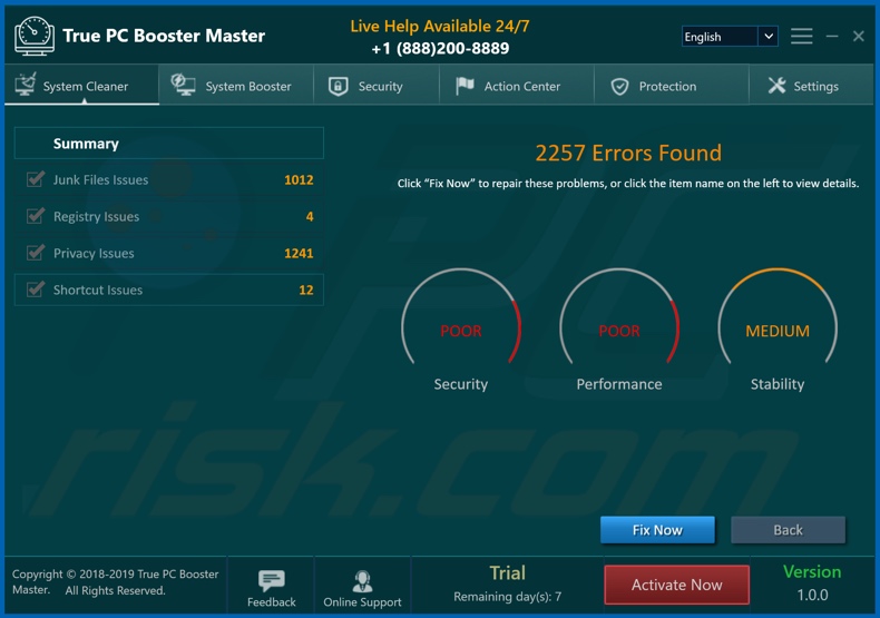 True PC Booster Master unwanted application