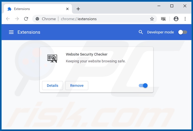 Removing browsersecuritycenter.com related Google Chrome extensions