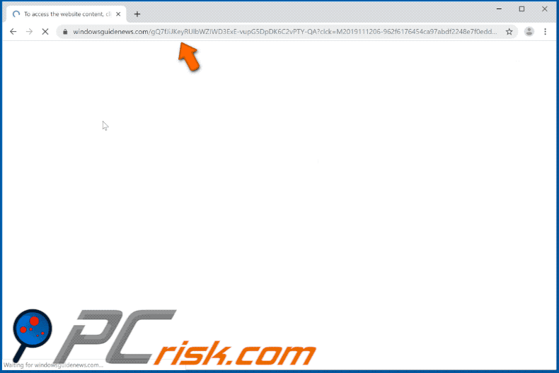 windowsguidenews[.]com website appearance (GIF)