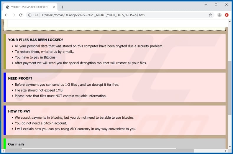 Worm decrypt instructions