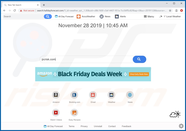 search.halldayforecast.com browser hijacker