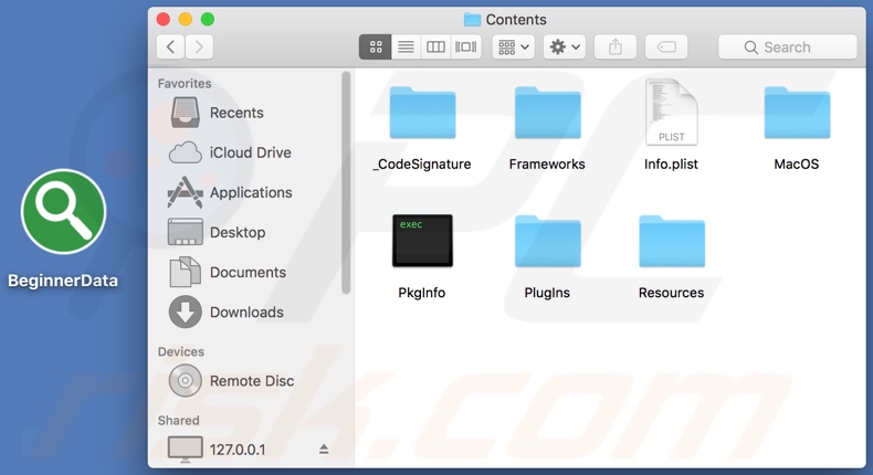 BeginnerData adware install folder