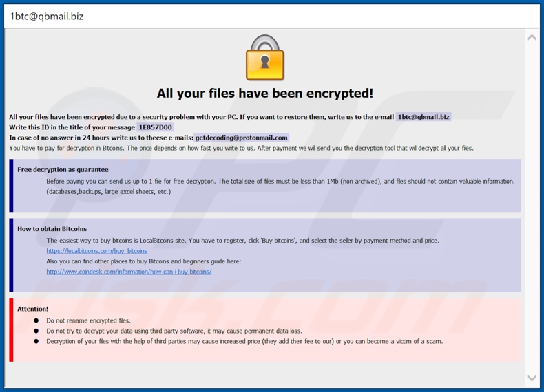 Bitx decrypt instructions