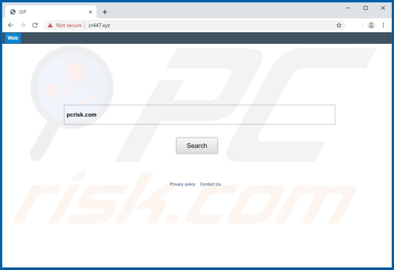 cr447.xyz browser hijacker