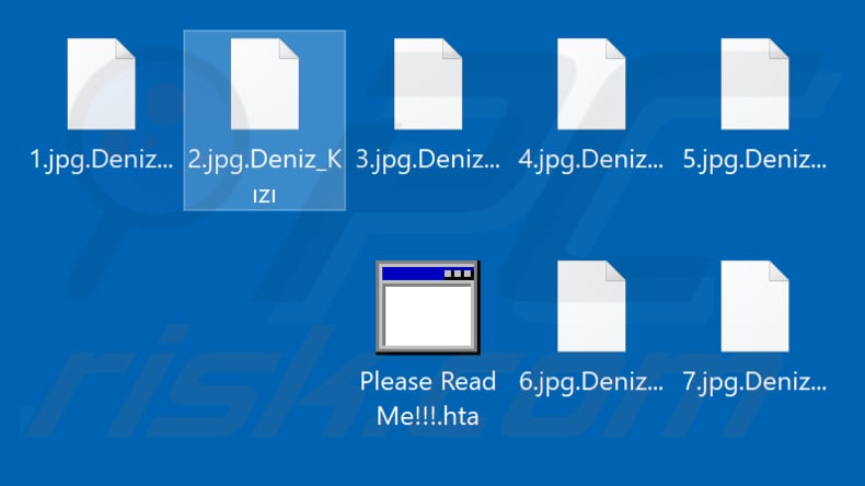 Files encrypted by Deniz_Kızı ransomware (.Deniz_Kizi extension)