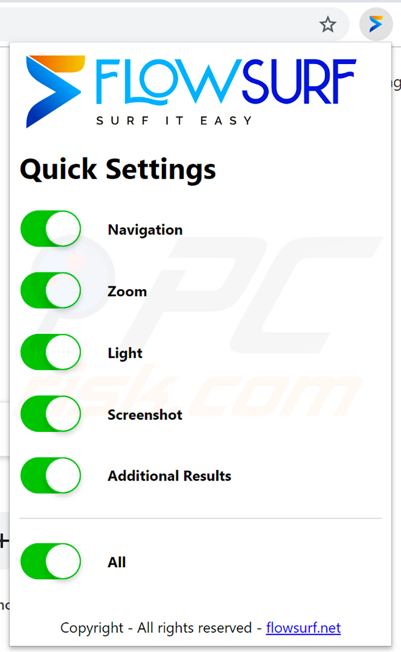 Flowsurf extension