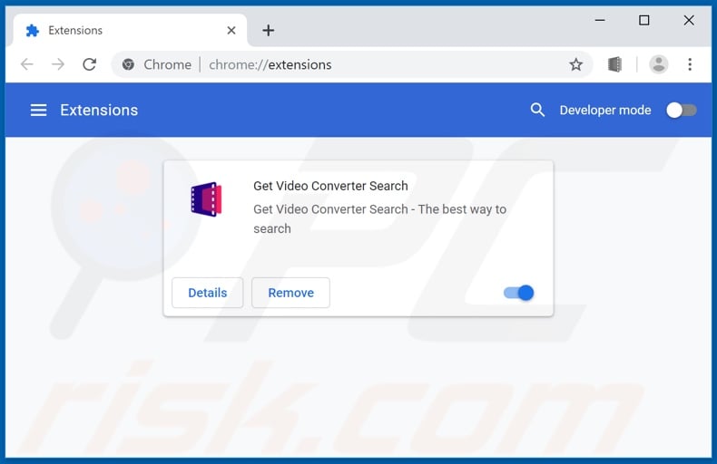 Removing feed.getvideoconverter.com related Google Chrome extensions