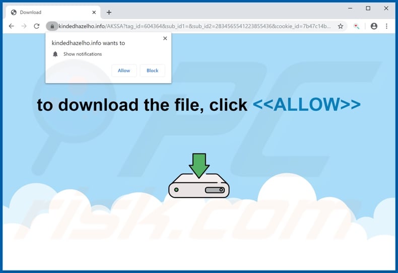 kindedhazelho[.]info pop-up redirects