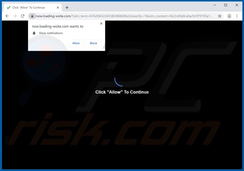 loading-wsite[.]com pop-up redirects