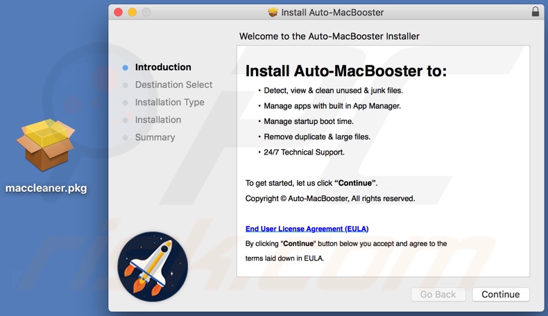 Auto Mac Booster application installer