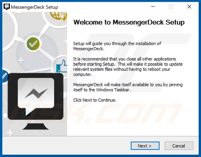 MessengerDeck adware installer