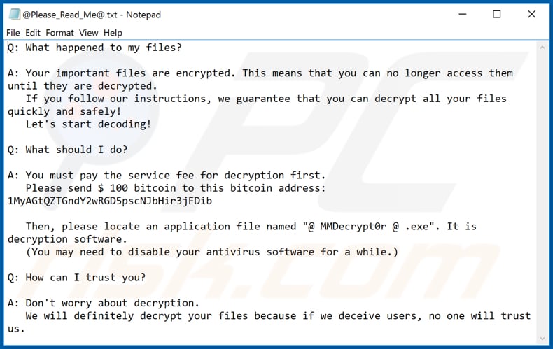 MMDecrypt ransomware text file (@Please_Read_Me@.txt)