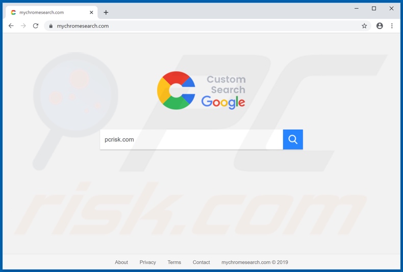 mychromesearch.com browser hijacker