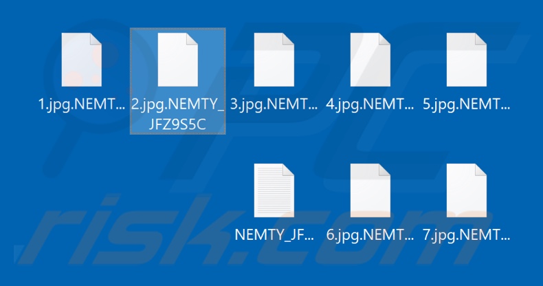 Files encrypted by NEMTY 2.2 REVENGE
