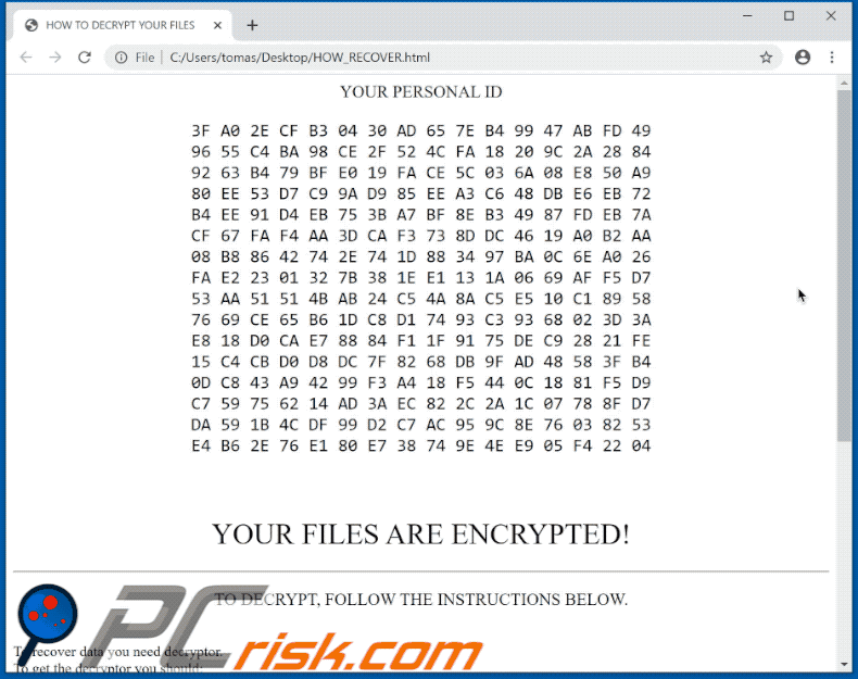 [ponce.lorena@aol.com] ransomware note appearance