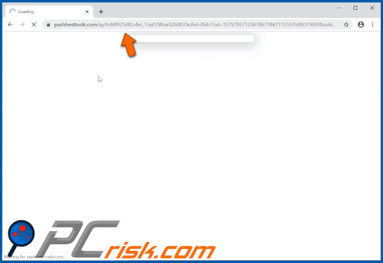 pushbesttools[.]com website appearance (GIF)