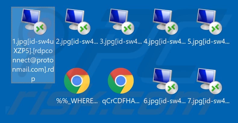 Files encrypted by Rdp ransomware (.rdp extension)