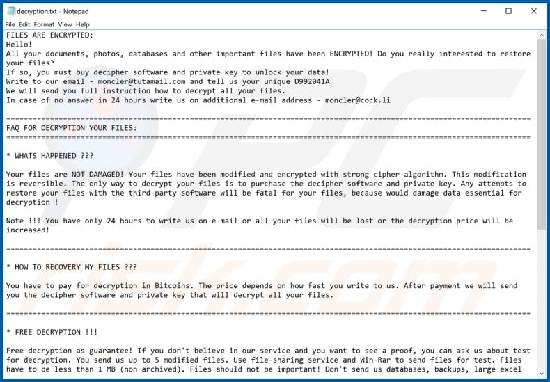 RedRum decrypt instructions (decryption.txt)