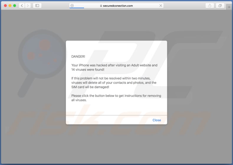 securedconection[.]com scam