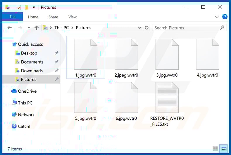 Files encrypted by the updated Snatch ransomware