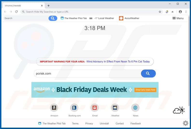 search.stheweatherpilot.com browser hijacker