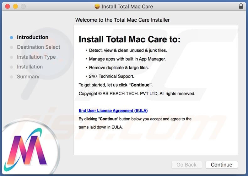 Total Mac Care installer