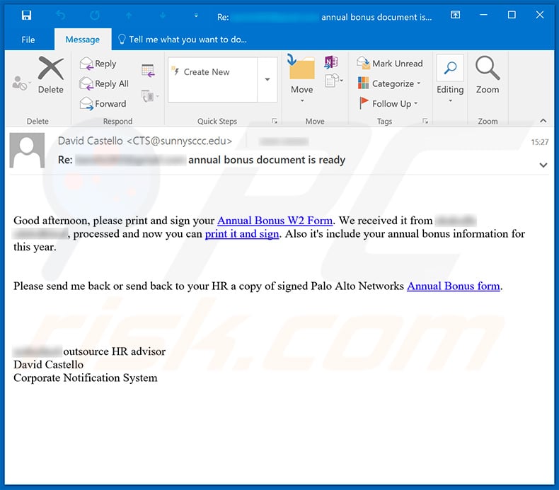 Spam campaign used to spread TrickBot trojan