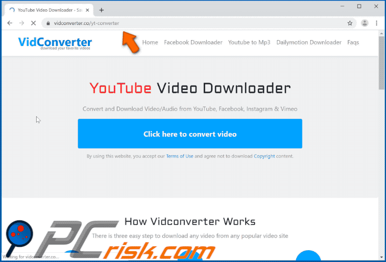 vidconverter[.]co website appearance (GIF)