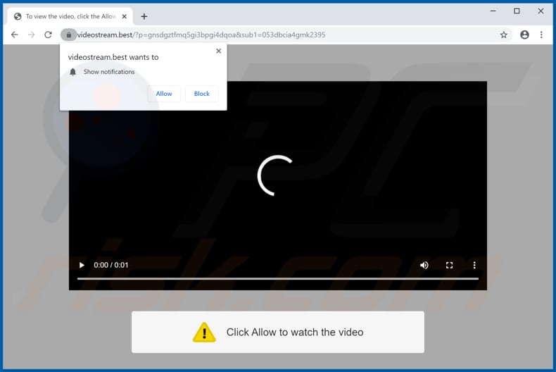 videostream[.]best pop-up redirects