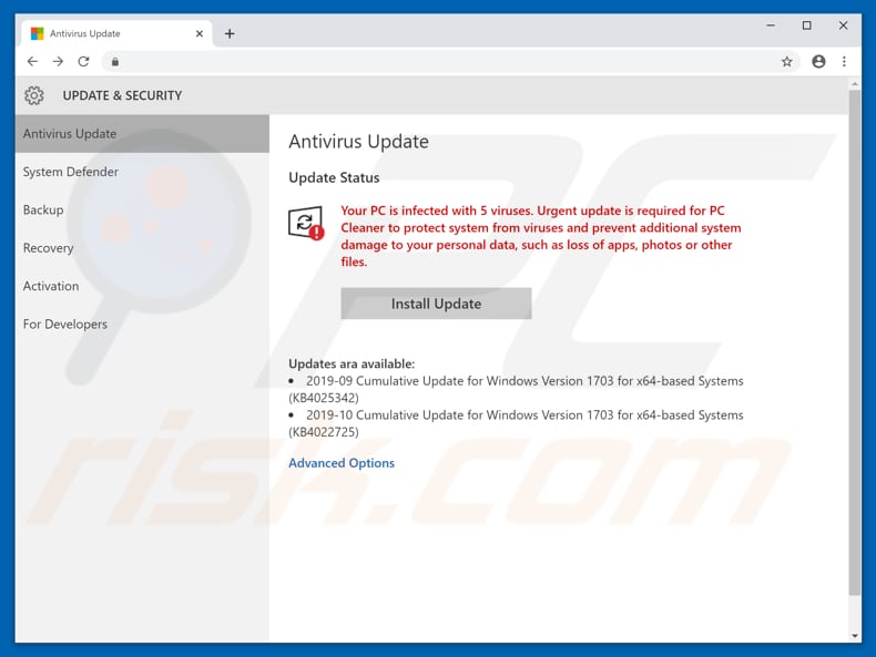 pc antivirus-update