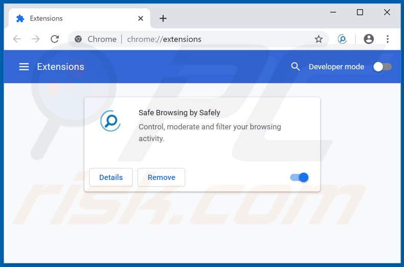 Removing search.searchsafely.net related Google Chrome extensions