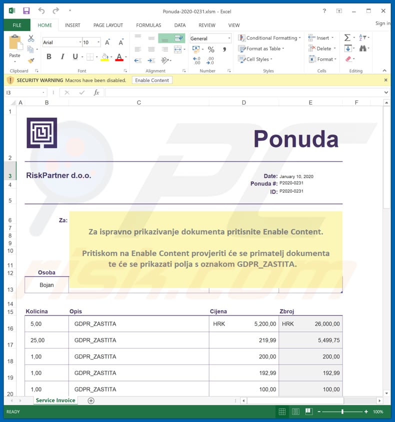 microsoft excel designed to install afrodita if allowed to enable macros commands
