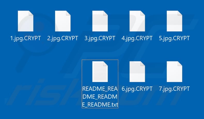 Files encrypted by AlphaBetaCrypt ransomware (.CRYPT extension)