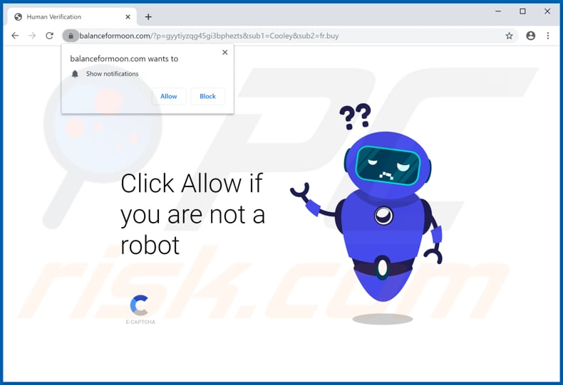balanceformoon[.]com pop-up redirects