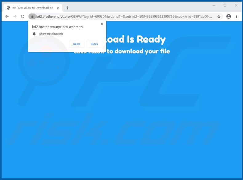 brotherenuryc[.]pro pop-up redirects