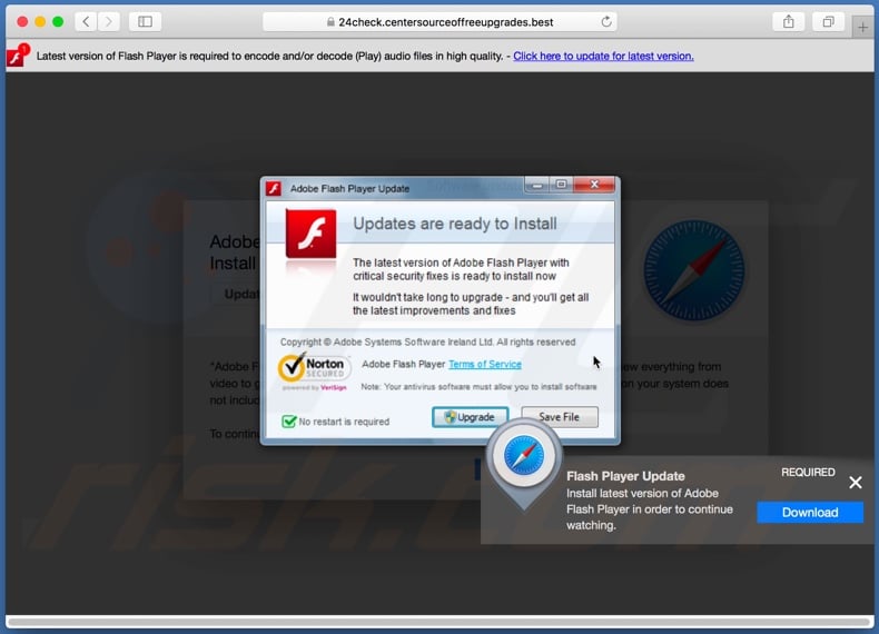 centersourceoffreeupgrades[.]best scam pop-up overlay