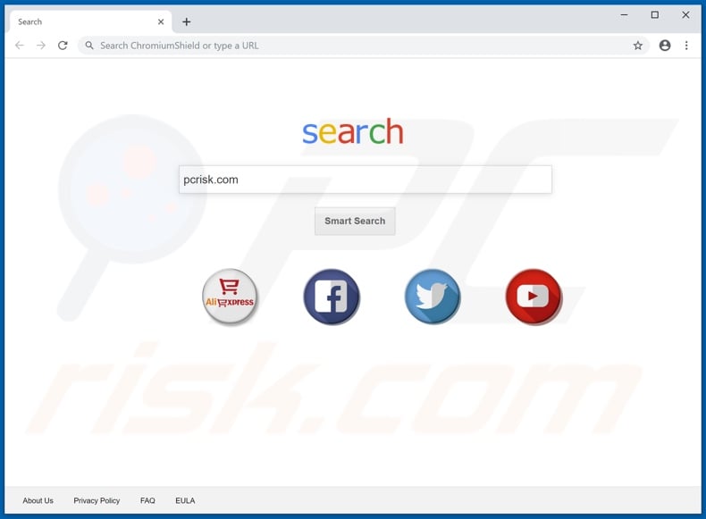 Chromium Shield browser homepage