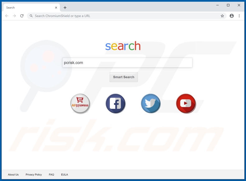 Chromium Shield browser homepage